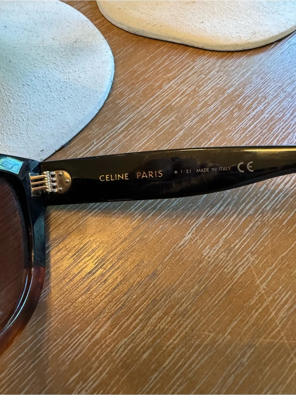 Celine Black and Tortoiseshell Sunglasses